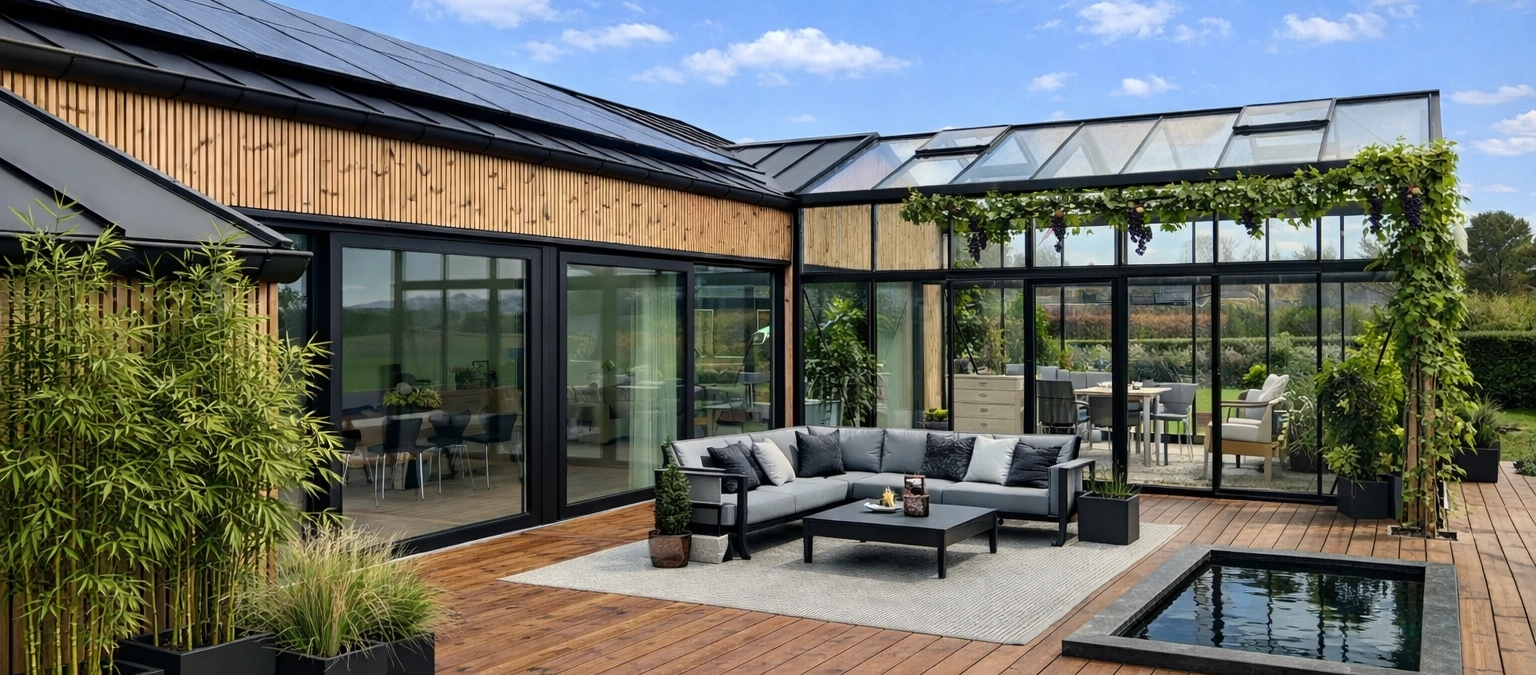 Sommerhus i træ med atelier